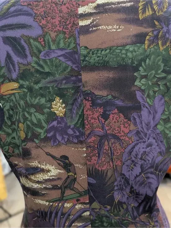 Vintage Anne Pinkerton Tribal Landscape Print Vest - Picture 6 of 8